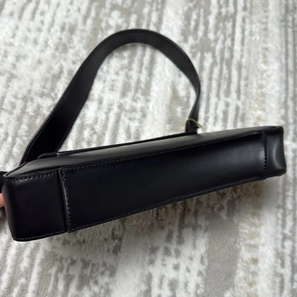 ZARA Minimal Flap Shoulder Bag - Black - Picture 8 of 8